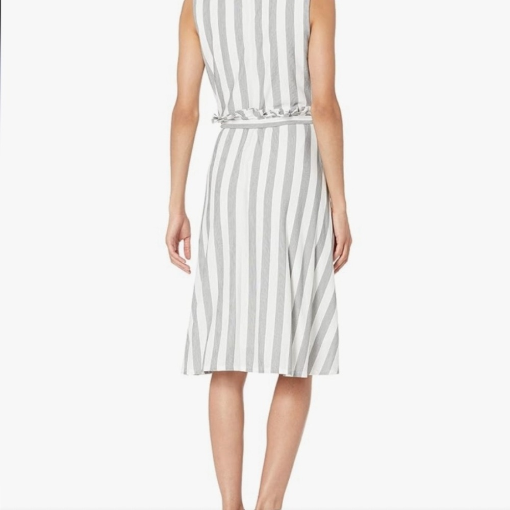 ☀️ECI New York • Fit and Flare Striped Midi Dress Size 8 - Picture 2 of 10
